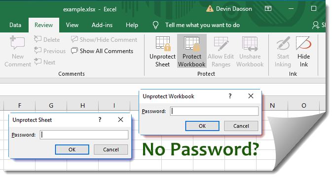 How To Remove Passwords From Excel