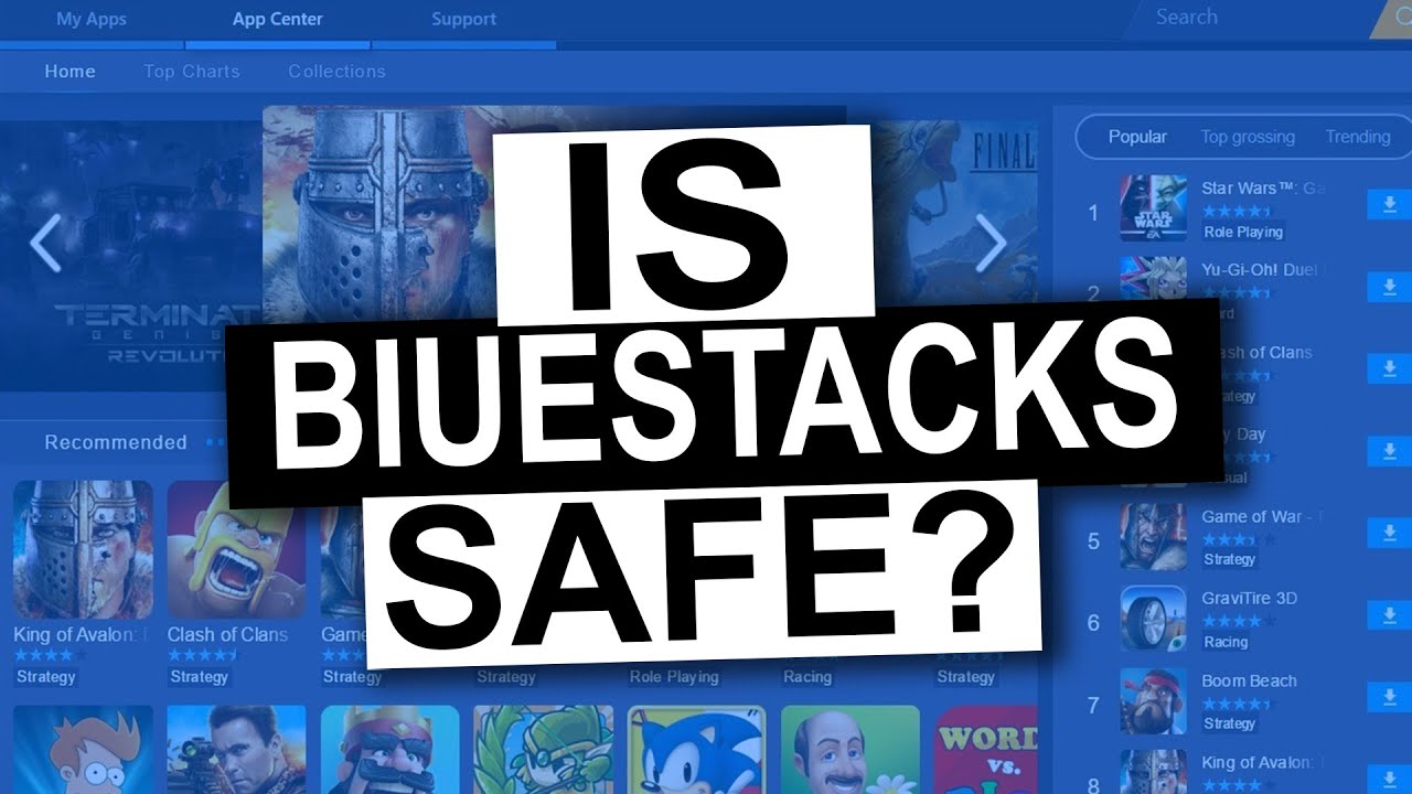 is bluestacks safe to run on windows