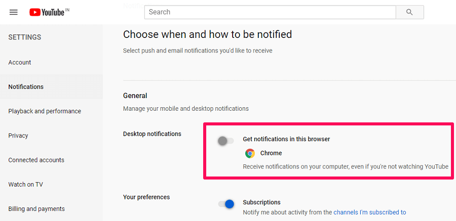 How to Turn Off YouTube Notifications on Chrome